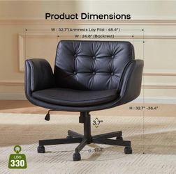 Cross cross Black office chair