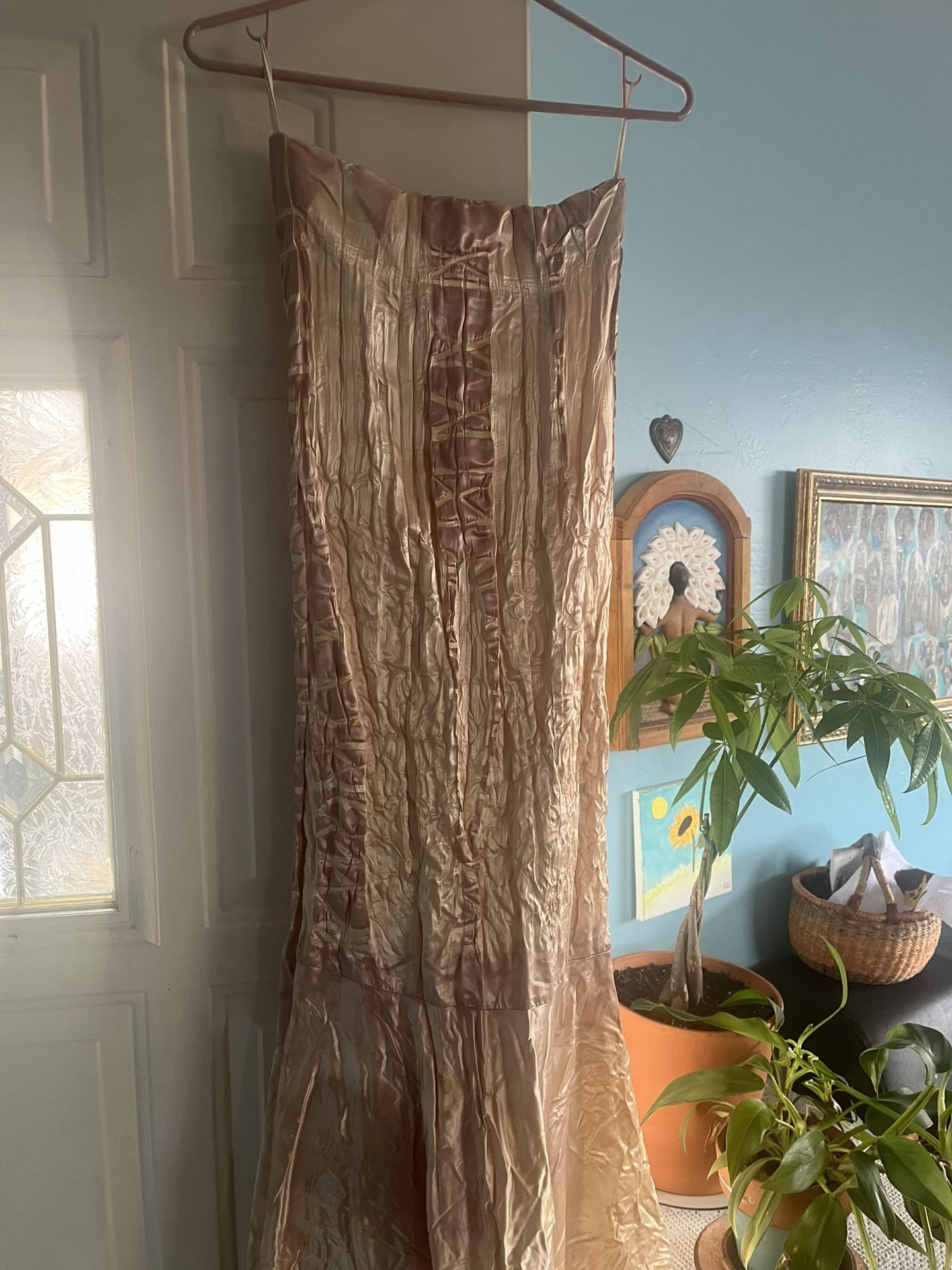 Stunning Upcycled Hand Dyed Skirt