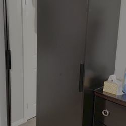 Black Wardrobe With Mirror