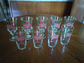 Glasses/Vasos y Copas 9 Piezas