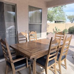 Wooden Dining Table - Seats 6