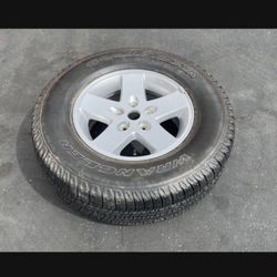 1 — 255/75r17 Jeep Cherokee Rim Wheels 5x127 5x5 100% New Tires Treads !!