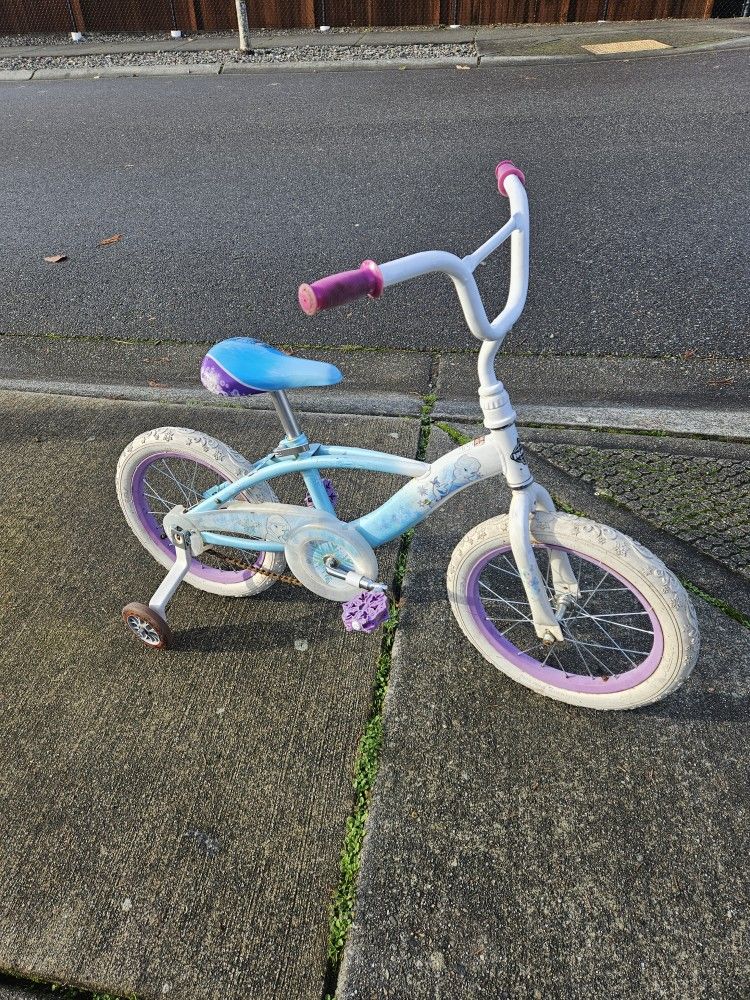 Kids Bike Huffy Frozen 16", 3-7 Years, Good Condition