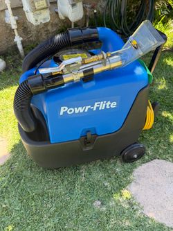 Powr-Flite Photon 3.5-Gallon Portable Carpet Spotter 55 PSI, 2-Stage Vac Motor, 10 Ft. Stretch Hose