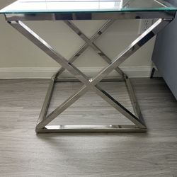 Glass Metal End Tables-$50 EACH