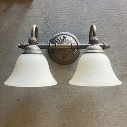 Dual Bulb Bathroom Light Fixture 