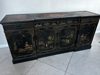 Oriental drawer/shelves unit 72in x 19in x 33.5in (250$)