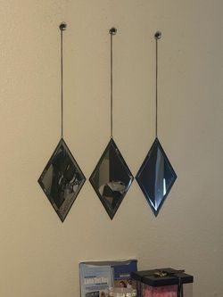 Diamond shaped mirrors