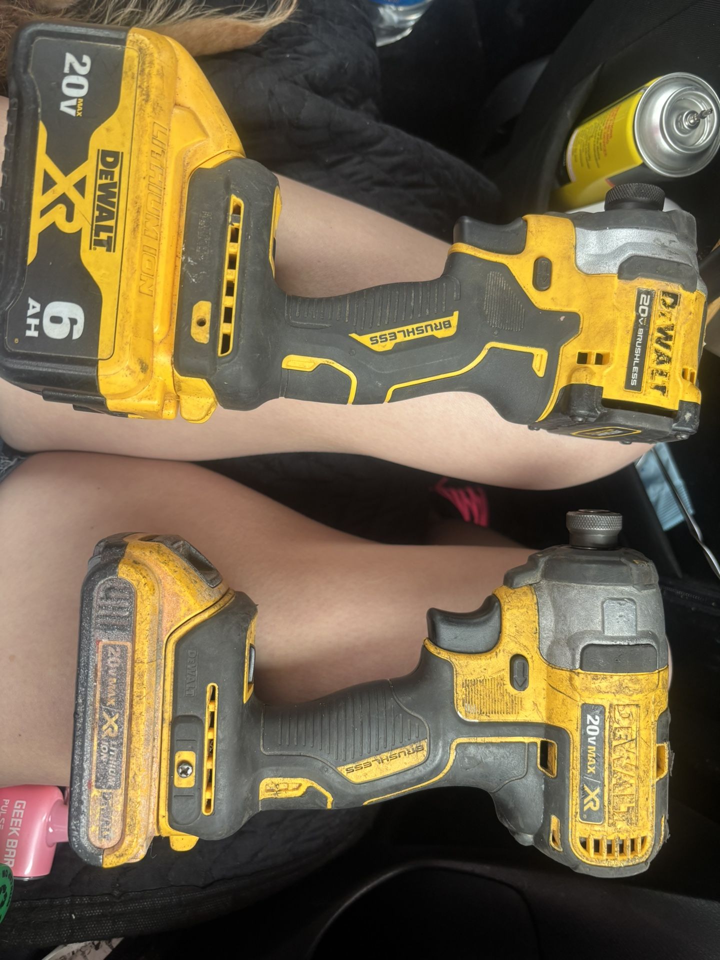 Two Dewalt Impact Drivers W/ Batteries