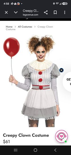 Creepy Clown Halloween Costume