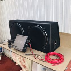 Speakers With Amplifier 12 Inch Speakers With Cables 