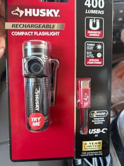 Flashlight rechargeable magnetic pocket flashlight