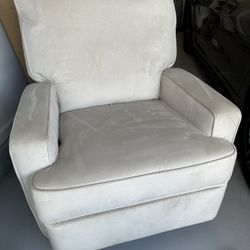 Reclining upholstered swivel rocker 