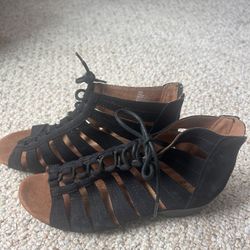 Leather Sandal Heels