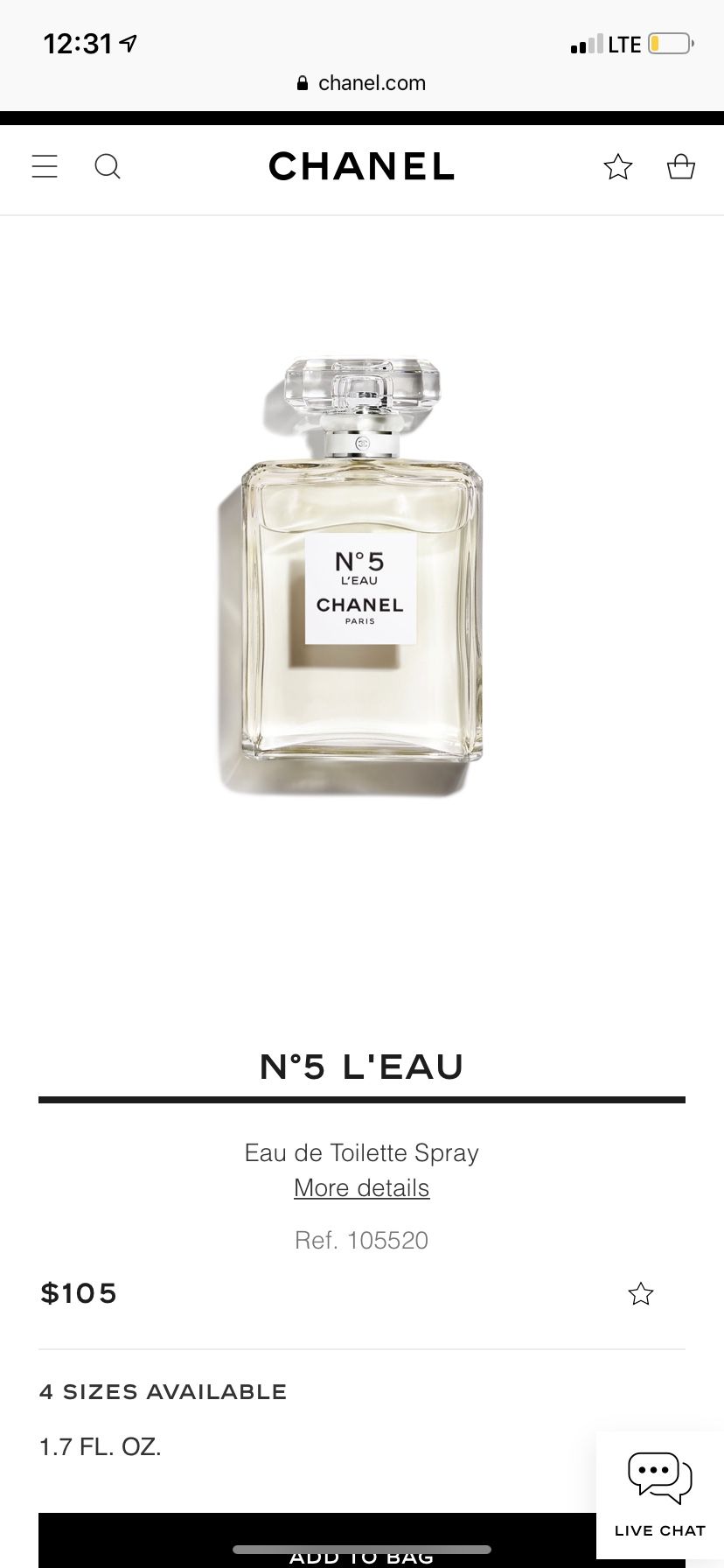 Chanel n°5 Paris perfume