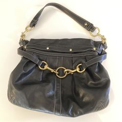 Authentic Coach Bag Black Leather
