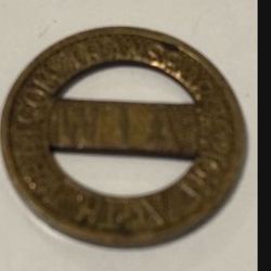Whatcom Transportation Authority Transit Token Atwood/Coffee WA40O