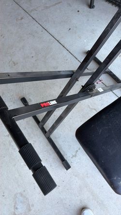 Title: Proline Heavy-Duty Double Keyboard Stand with Padded Bench