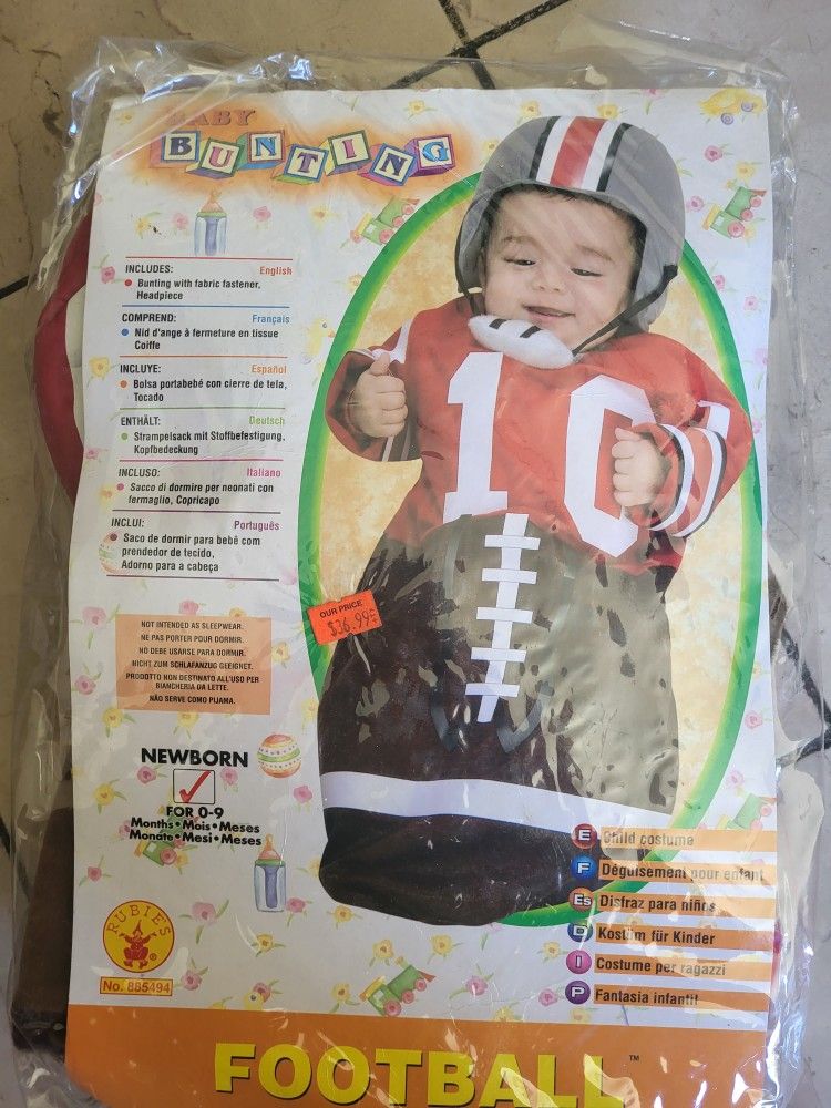 Baby Bunting Costume Size Newborn 0-9 Months New Baby Not Included Lol