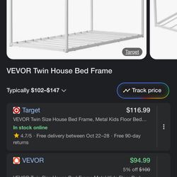 Twin House Bed Frame