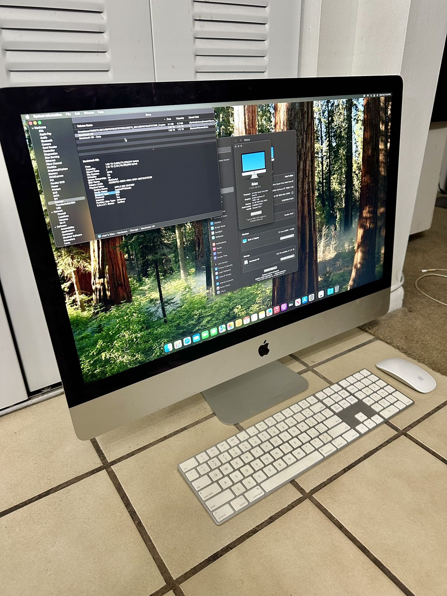 FIRM PRICE - UPGRADED 27 Inch iMac • 32gb Ram • FAST 1.12 Terabyte Fusion Drive • 2nd Gen Rechargeable Magic Keyboard w/Numeric Keypad & Magic Mouse