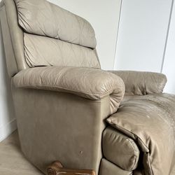 FREE: Leather La-Z-Boy Chair recliner (used) With 