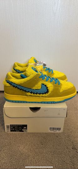 Nike SB Dunk Low Greatful Dead Bears Opti Yellow Sz. 10