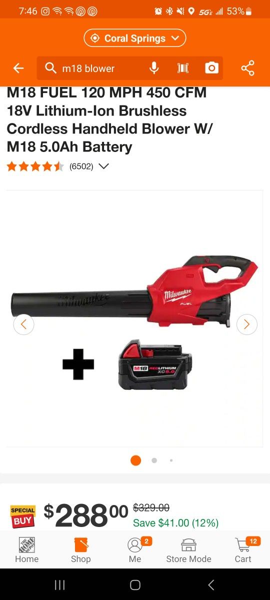 M18 Leaf Blower