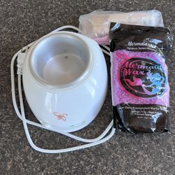 Gigi Wax Warmer With Mermaid Hard Wax And Sticks