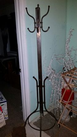 Brass coat rack