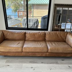Leather Couch And Armchair