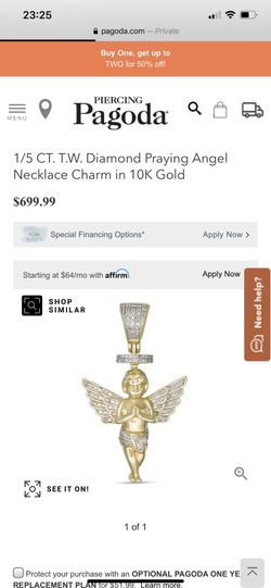 Two authentic gold/diamond pendants