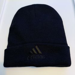 Navy Blue Adidas Cuffed Beanie