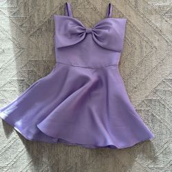 Girls Size 8yr Purple Nordstrom Taffeta Dress 