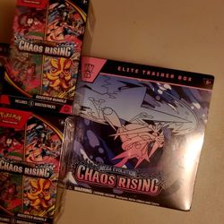 POKEMON CHAOS RISING ETB & BOOSTER BUNDLE!