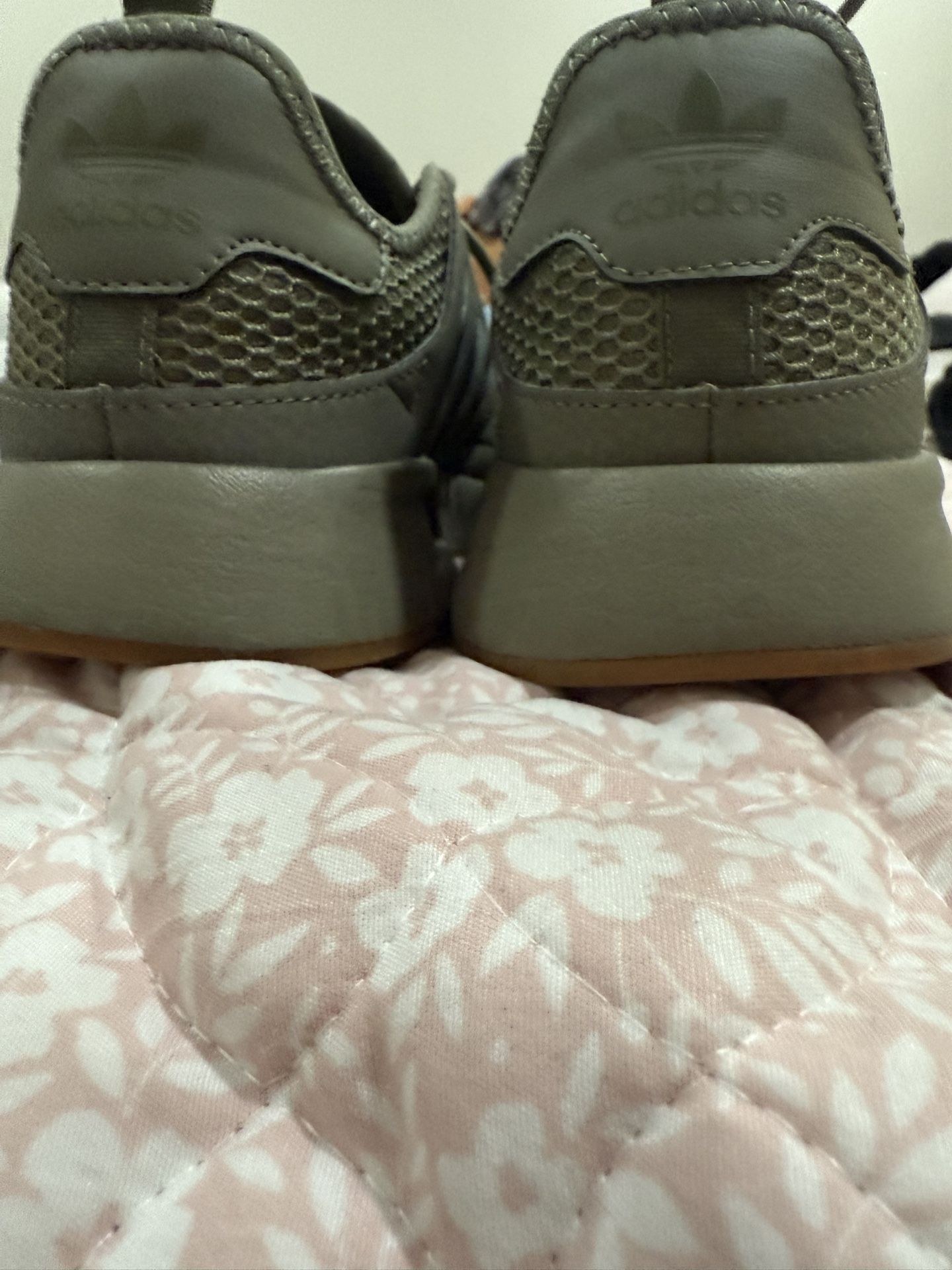 Olive green women’s Adidas 7 1/2