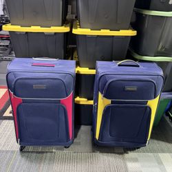 (2) Matching NAUTICA 5 pcs Luggage Sets