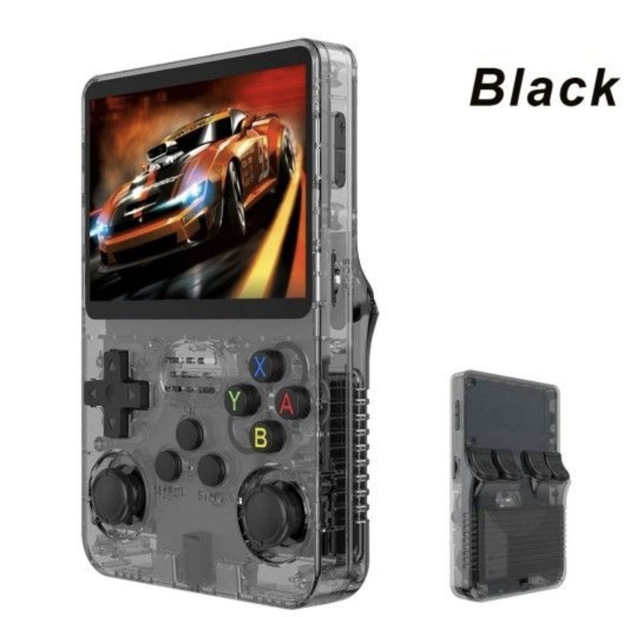 R36S Retro Handheld Game Console System 128GB 20,000+ Games - BLACK