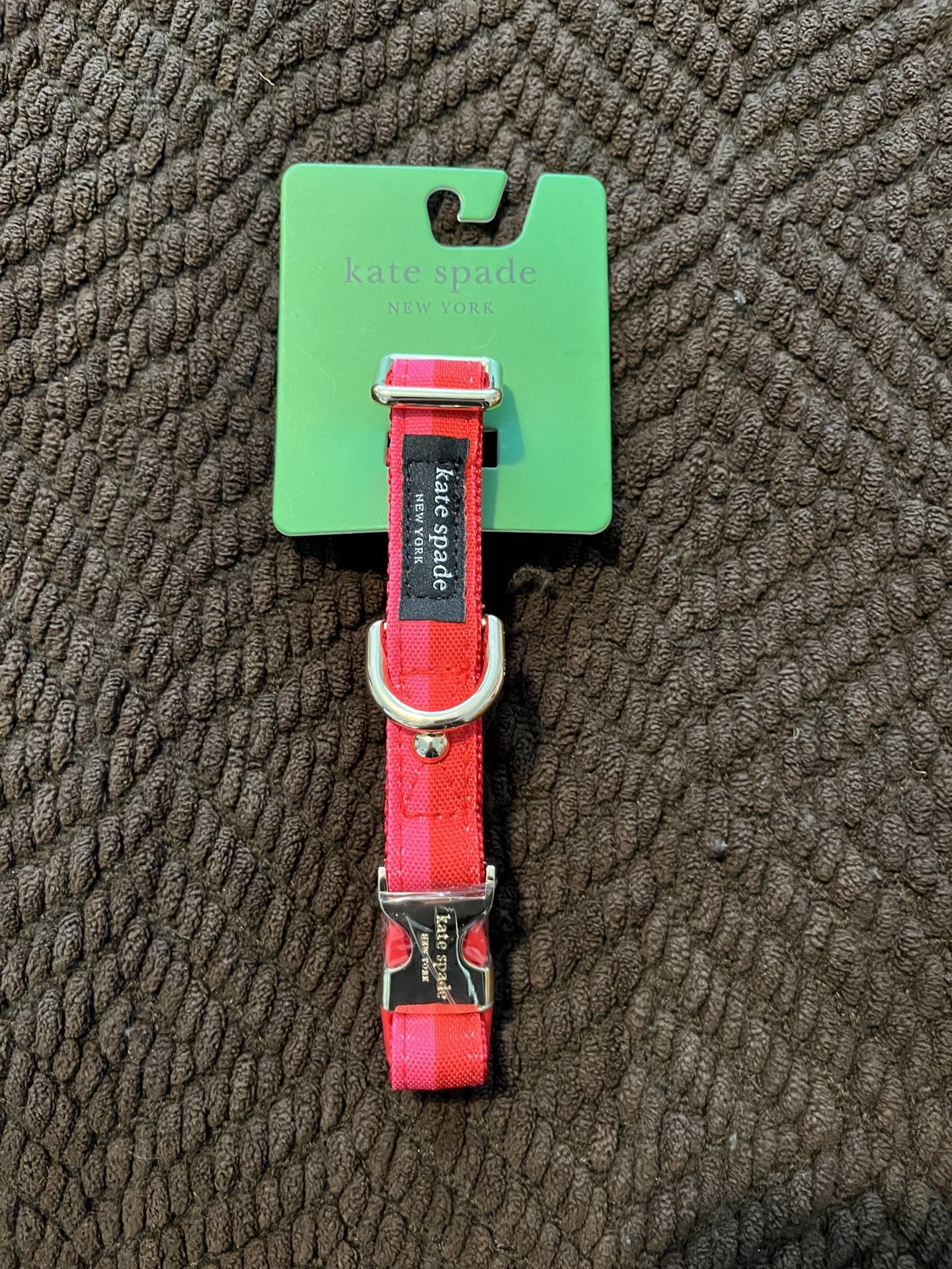 Kate Spade Pink & Red Dog Collar