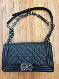 Chanel Boy Bag Black Caviar Leather