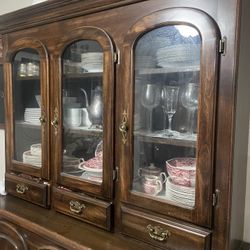 China Hutch Two Piece Moving Sale