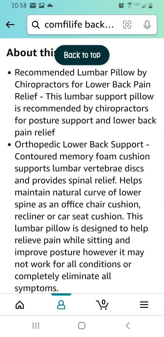 Lumbar Support Cushion