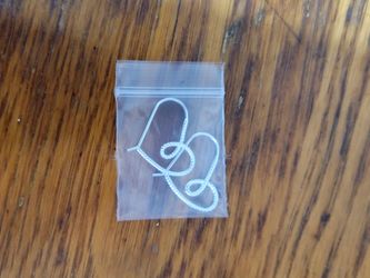 Brand new sterling silver heart shaped earrings