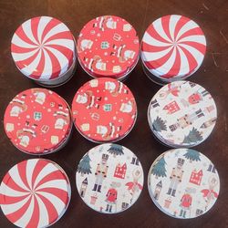 9 - Miniature 4 oz Glass Canisters