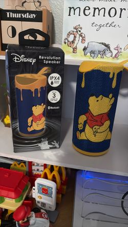Disney Winnie The Pooh Splashproof Rechargeable Speaker – Wireless Audio for Pooh Fans, Long Playtime