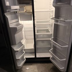 Stainless Steel Whirlpool Side By Side Freezer /Fridge