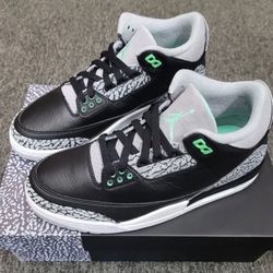 Jordan 3 “Green Glow” Sz 10.5