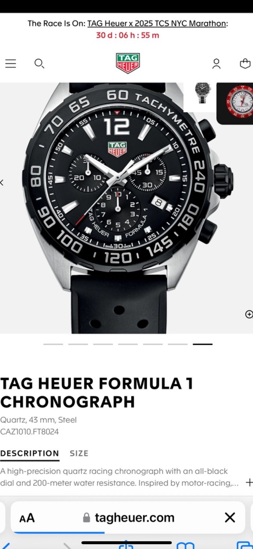 TAG HEUER FORMULA 1 CHRONOGRAPH