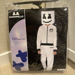 Marshmallow/Marshmello Costume Kids Youth, Size 8-10