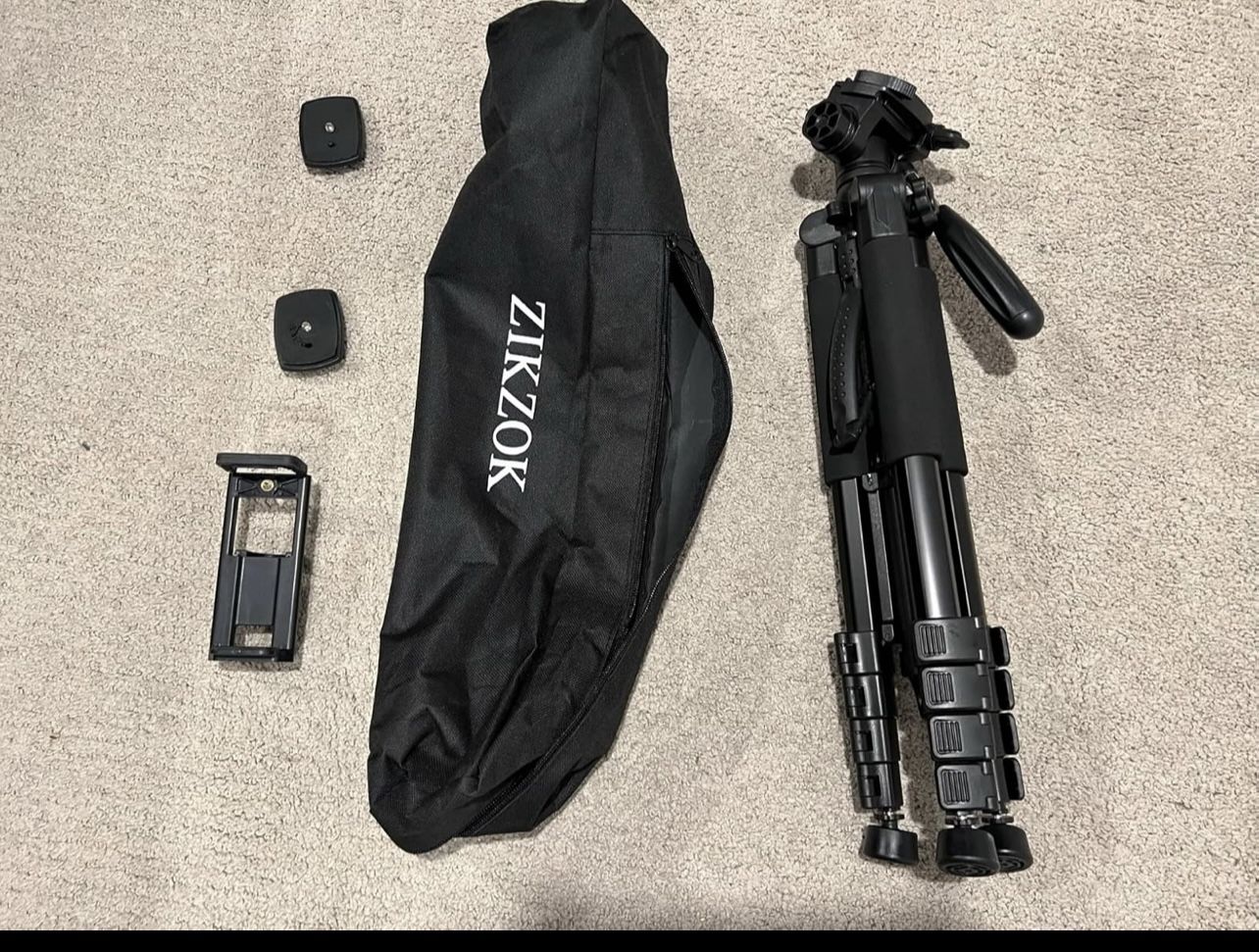 75" Camera Tripod for Cell Phone,camera-Black,brand New
